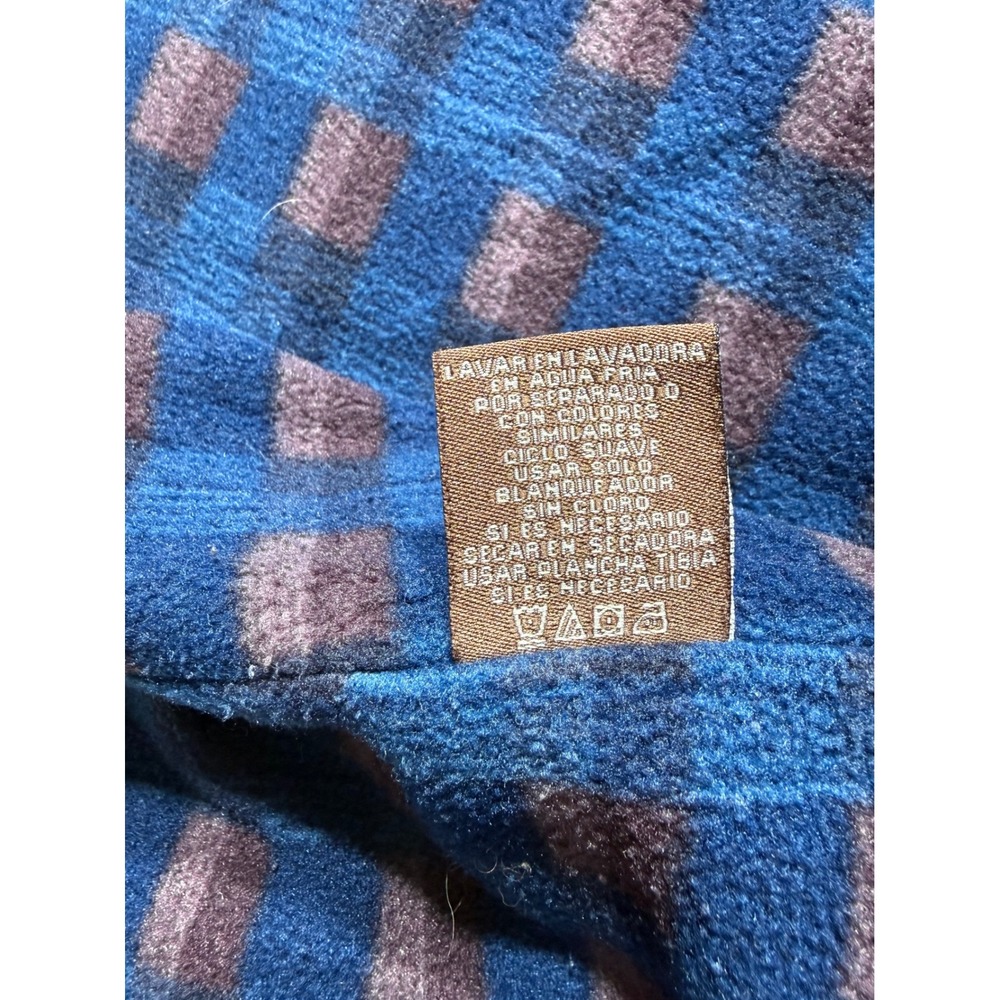 Levi Strauss Denim‎ Shirt Jacket Men XL Blue Good Fleece Lined Plaid Workwear - Picture 8 of 12
